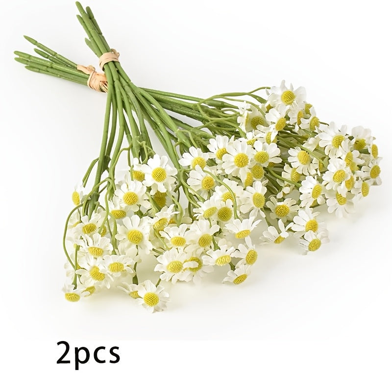 12pcs White Silk Daisy Artificial Flowers, Versatile Faux Daisies for Home Decor, Perfect for Mother&