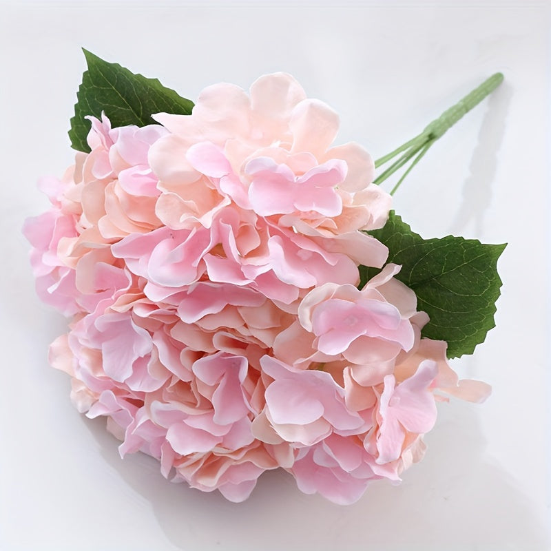 3pcs Modern Artificial Hydrangeas, 5-Head Plastic Faux Flowers, Oxidation Resistant, Ideal for Wedding, Engagement, Birthday, Bridal Shower, Graduation, Table Centerpiece, Home & Office Decor, Halloween & Easter Celebrations