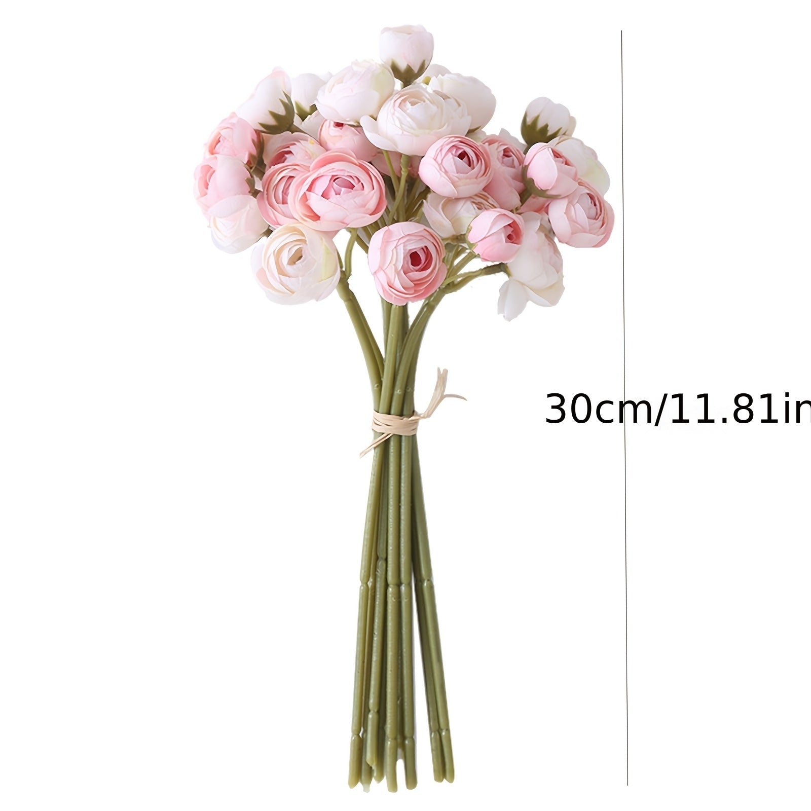 3/5 Bunches of Artificial Mini Rose Camellia Bouquets, Hand-tied Artificial Flowers Brazilian Small Tea Roses, Perfect for DIY Bouquets, Wedding and Party Decorations, Home Office Desk Center Decorations, Outdoor Gardens, Engagement, Valentine&