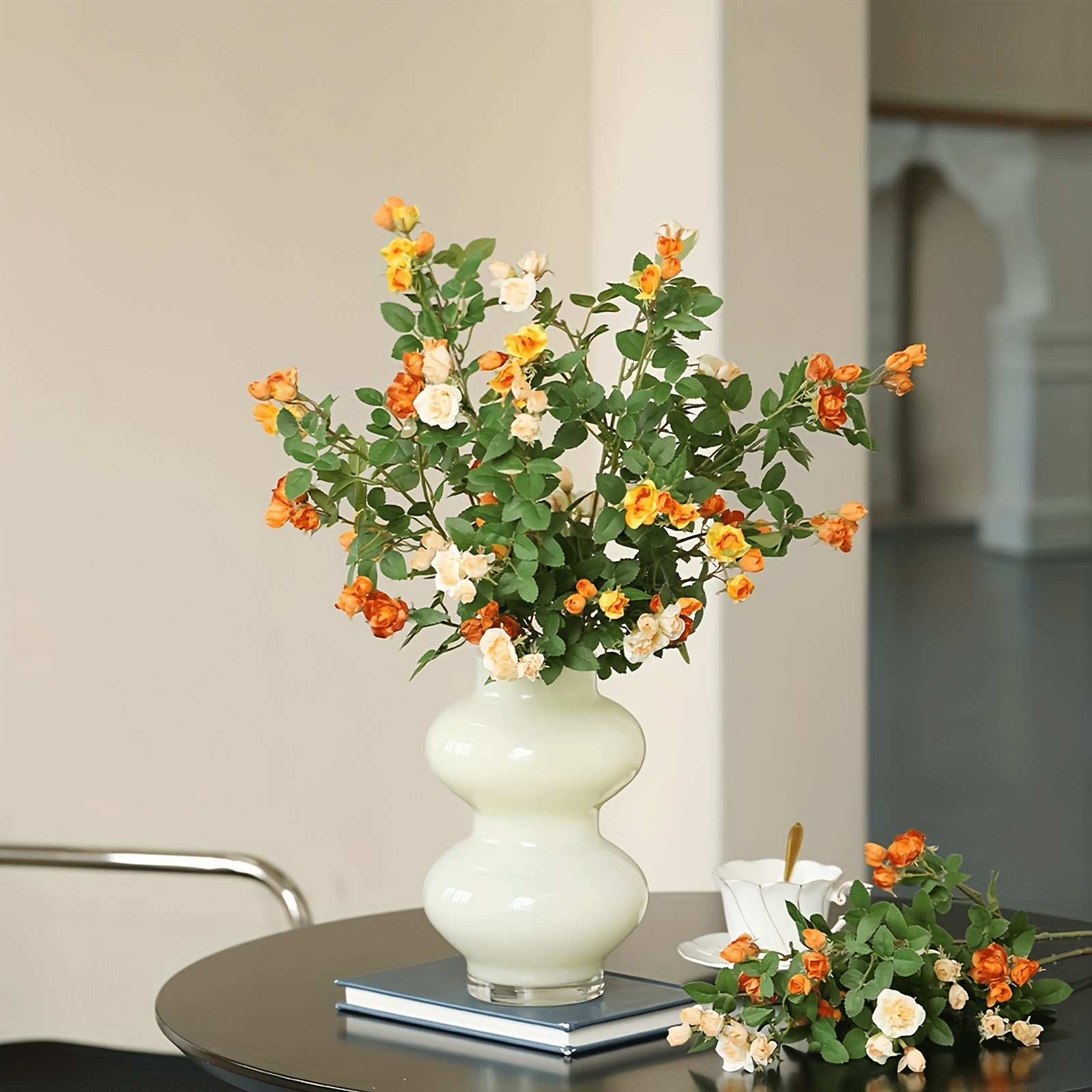 3pcs Set of Lifelike Artificial Roses - Perfect for Home, Office Decor & Holiday Celebrations (Day of the Dead/Christmas/Valentine&