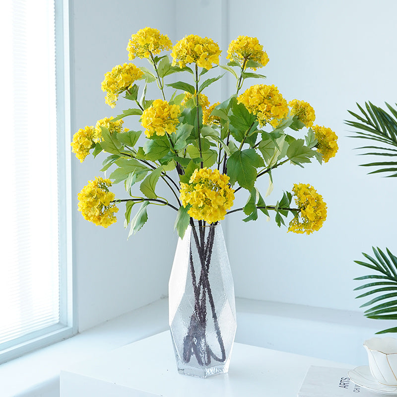 3pcs Classic Style Artificial Hydrangea Flowers, Plastic Floral Swags, Versatile Faux Hydrangeas for Home & Office Decor, with 28" for Wedding, Thanksgiving, Valentine&