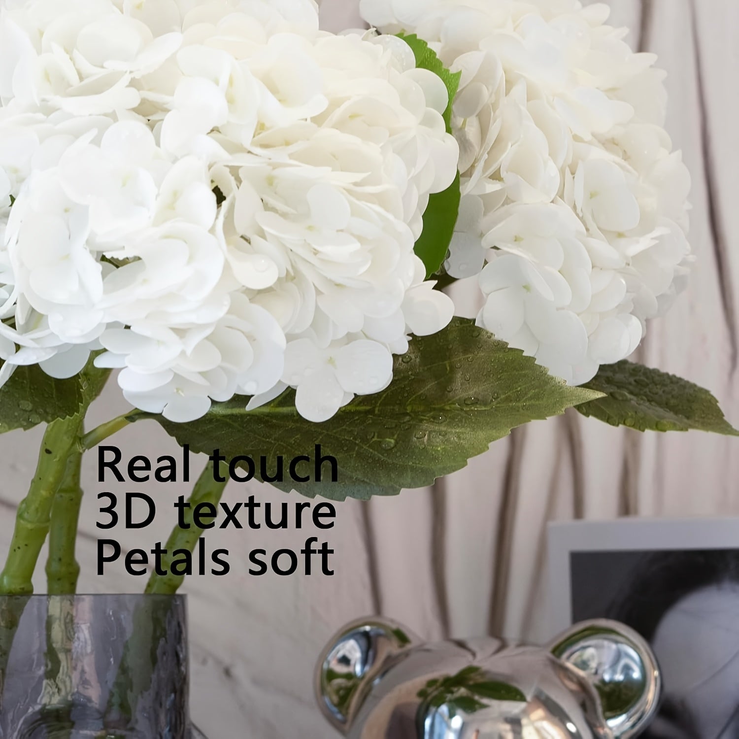 2pcs 22" Lifelike Artificial Hydrangea Flowers with Stems - Perfect for DIY Wedding Centerpieces, Bouquets & Home Decor, Fake Flowers, Floral Decor, Thanksgiving Occasion