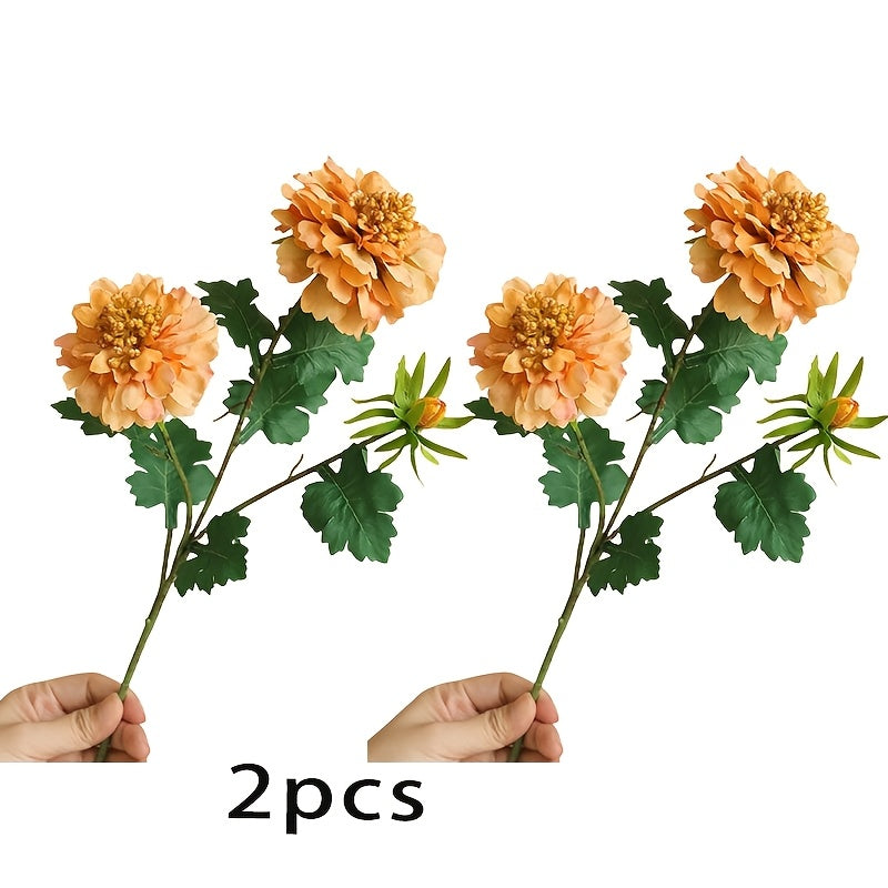 2pcs Real Touch Artificial Peony Flowers - Perfect for Weddings, Showers & Home Decor | Ideal for Christmas, Valentine&