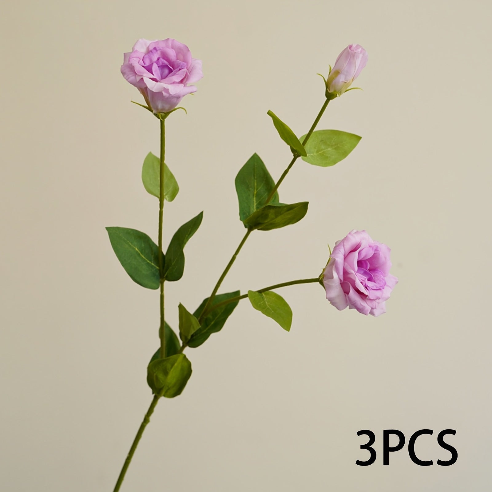 3/6 Stems Artificial Bellflower Bouquet, Real Touch Durable Plastic Flowers for Home Decor, Wedding, Party Centerpiece, Father&
