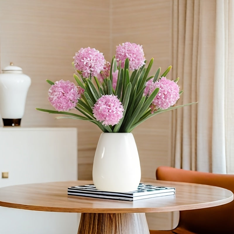 2pcs Boho Chic Artificial Dandelion Bouquets - 6 Faux Chrysanthemum Heads, Perfect for Home & Tabletop Decor, Ideal for Christmas, Valentine&
