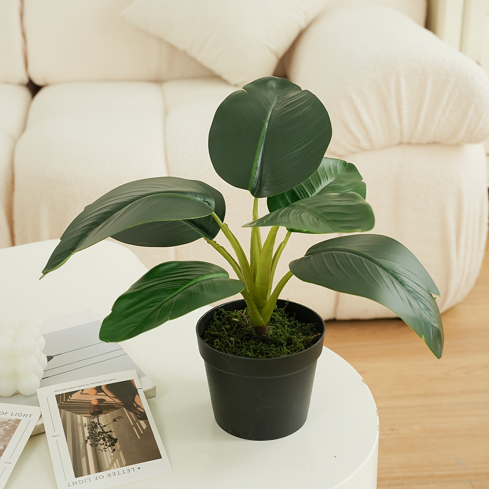 Chic Faux Potted Plant - Versatile Indoor/Outdoor Decor for Dining & Office Tables, Gardens - Multiple Styles Available