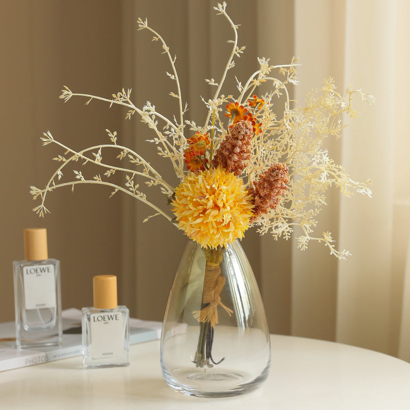 1pc Elegant Artificial Chrysanthemum Bouquet - Perfect for Home & Office Decor, Vase Centerpieces, Engagements & Weddings