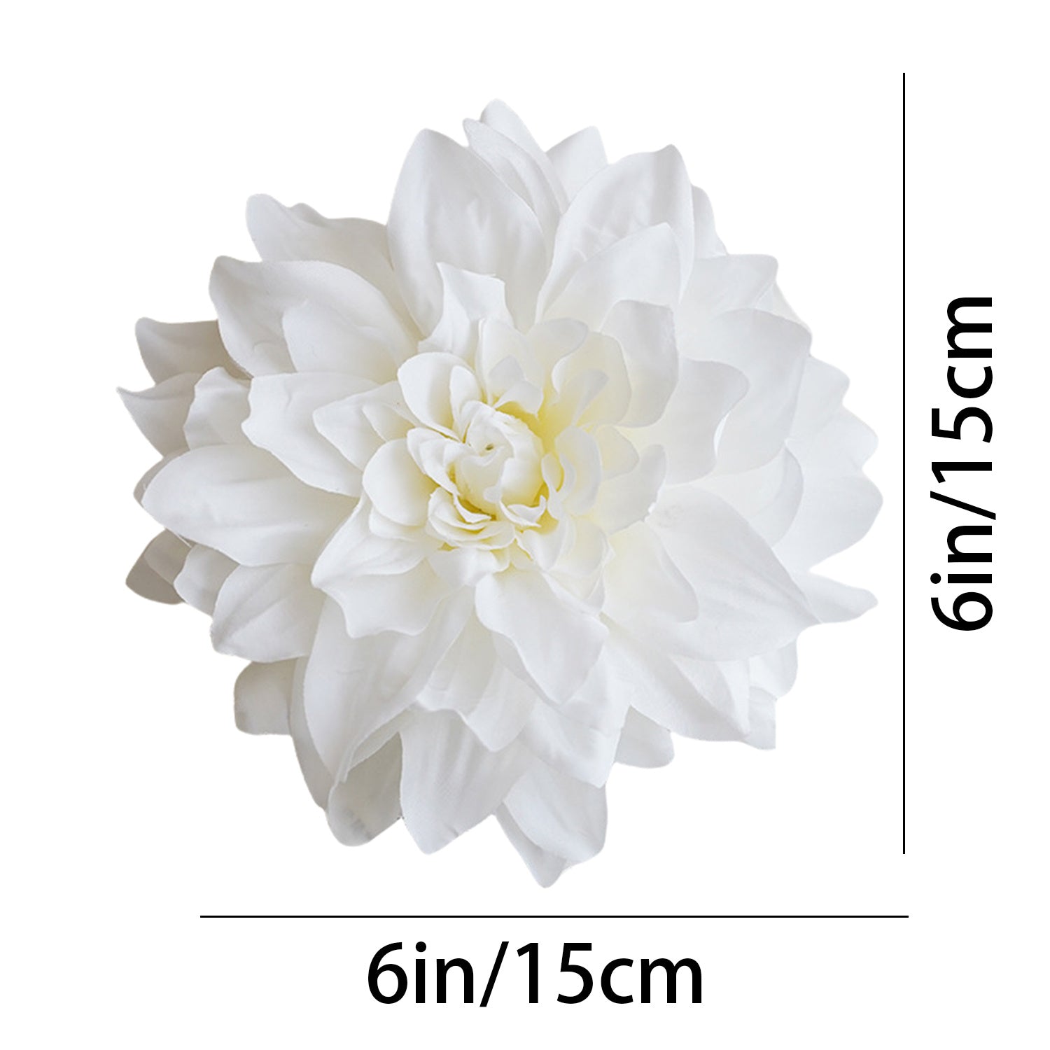 10pcs Artificial Dahlia Flowers, 5in/6in Simulated Flowers Fake Flowers Silk Flowers DIY Handmade Wreath Material Wedding Decoration Father&