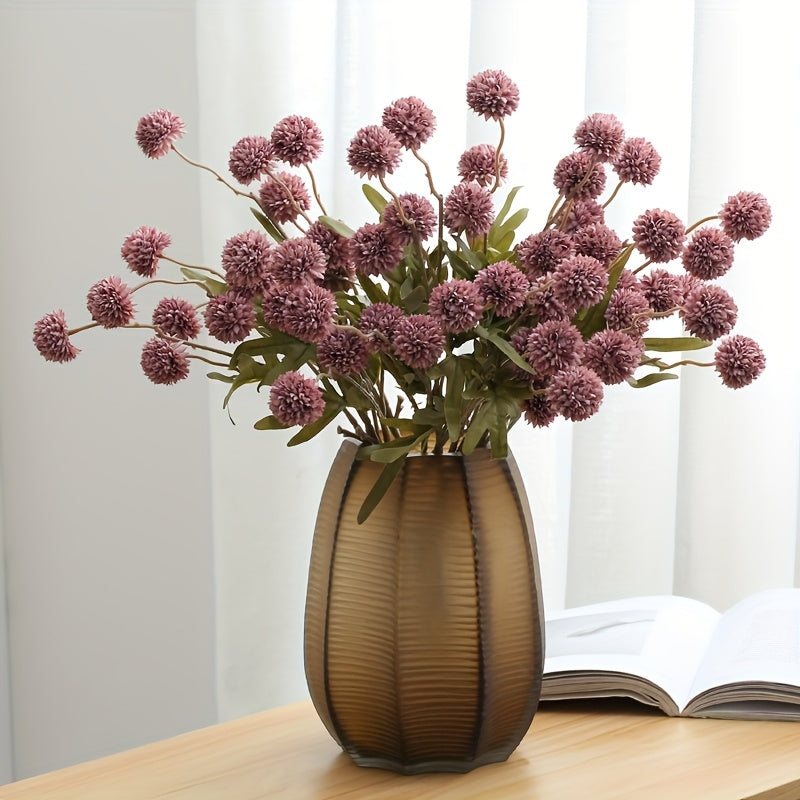6pcs Dandelion Artificial Flower Bouquet - Perfect for Weddings, Engagements, Showers & More - Versatile Home Decor for All Seasons