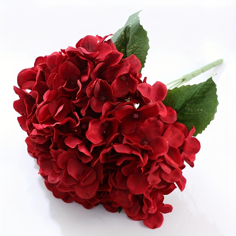 3pcs Modern Artificial Hydrangeas, 5-Head Plastic Faux Flowers, Oxidation Resistant, Ideal for Wedding, Engagement, Birthday, Bridal Shower, Graduation, Table Centerpiece, Home & Office Decor, Halloween & Easter Celebrations