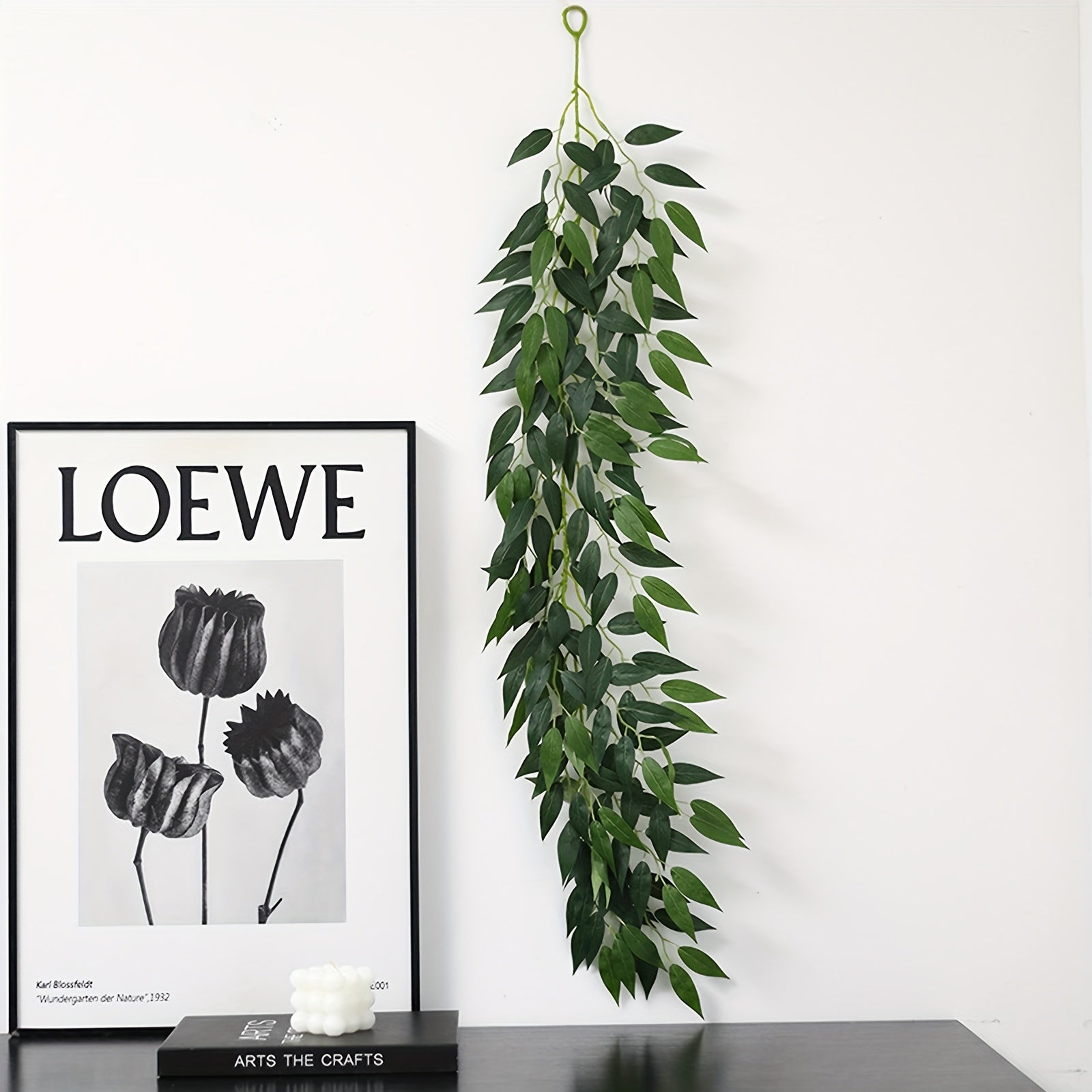 4pcs MOHUAGE Classic Style Plastic Fake Vine Plants, Realistic Green Leaves for Home, Garden, Wedding, Christmas, Thanksgiving, Easy Install, Durable, Versatile Seasonal Decorations