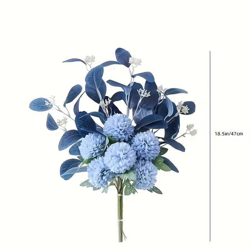 2 Bundles Artificial Flowers Faux Hydrangea Flower Arrangements for Home Garden Party Wedding Decoration, Best for Christmas, Perfect for Thanksgiving