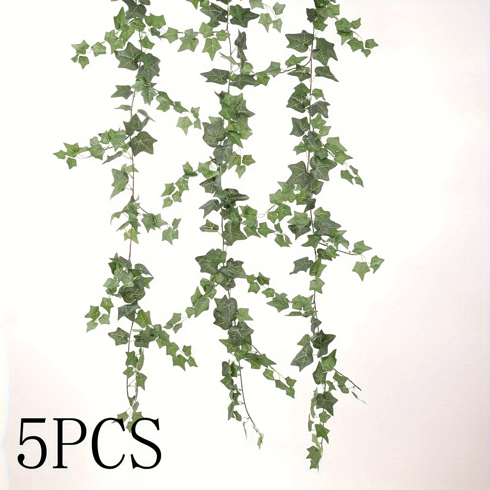 3/5 Pack 70.9ft Artificial Ivy, Faux Greenery for Bedroom, Wedding Decor, Indoor/Outdoor Wall Hanging, Plastic Leafy Vines, No Power Required, Battery-Free
