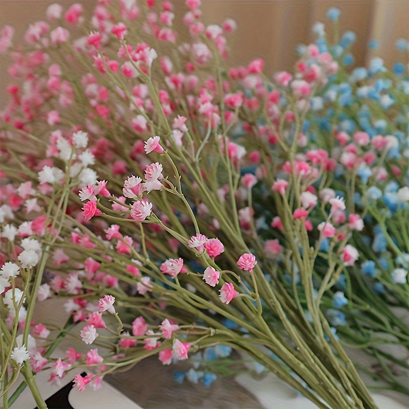 3 Pcs, Artificial Starry Flowers, Fake Starry Flowers, Starry Flowers Artificial Flowers for Wedding Bouquet Shower Home Garden Decoration