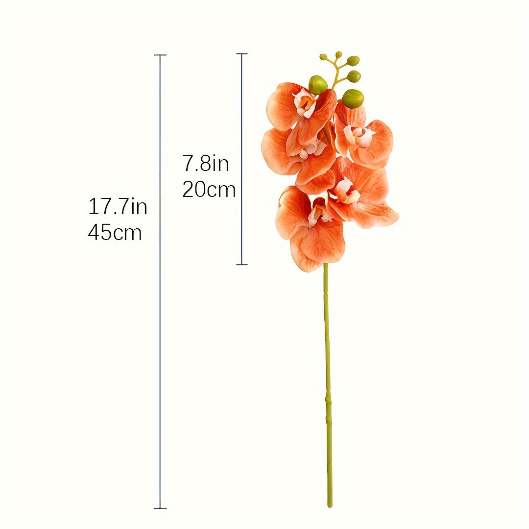 3pcs DIY Silk Phalaenopsis Orchid Set - Versatile Faux Floral Decor for Home, Office, and Holiday Celebrations
