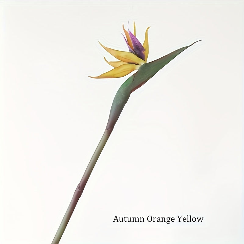Long Stem Bird of Paradise Artificial Flowers - Perfect for Home Decor, Desk Decoration, Outdoor Patio, Christmas, Easter, Hanukkah, Valentine&