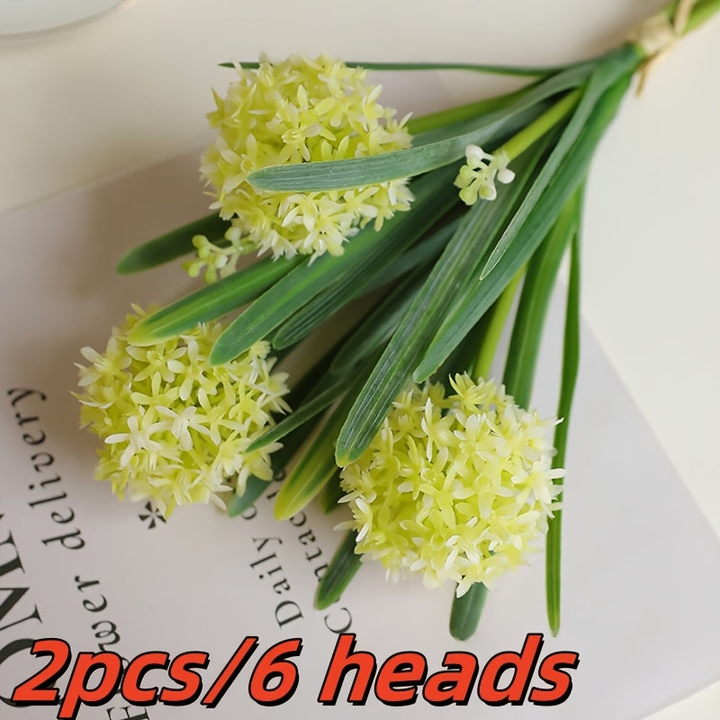 2pcs Artificial Dandelion & Hydrangea Bouquet - Ideal for Weddings, Home Decor & Holidays (Christmas, Halloween, Valentine&