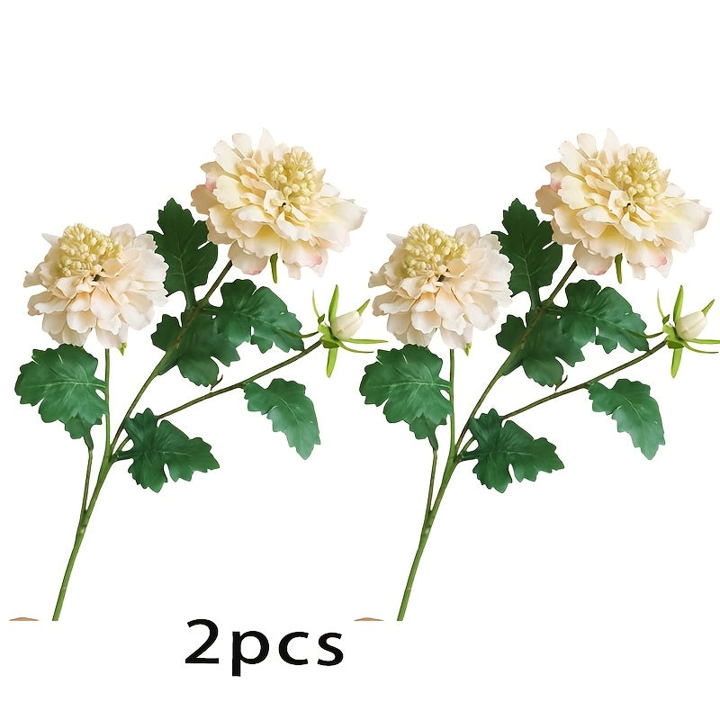 2pcs Real Touch Artificial Peony Flowers - Perfect for Weddings, Showers & Home Decor | Ideal for Christmas, Valentine&
