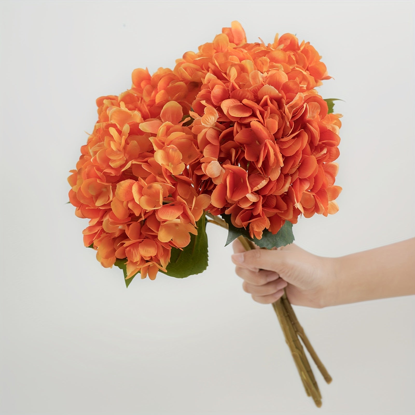 4pcs Artificial Hydrangea Flowers with Stems, Fake Flowers for Outdoor Weddings, Offices, Family Gatherings, Living Room, Table Decorations, Home Decoration