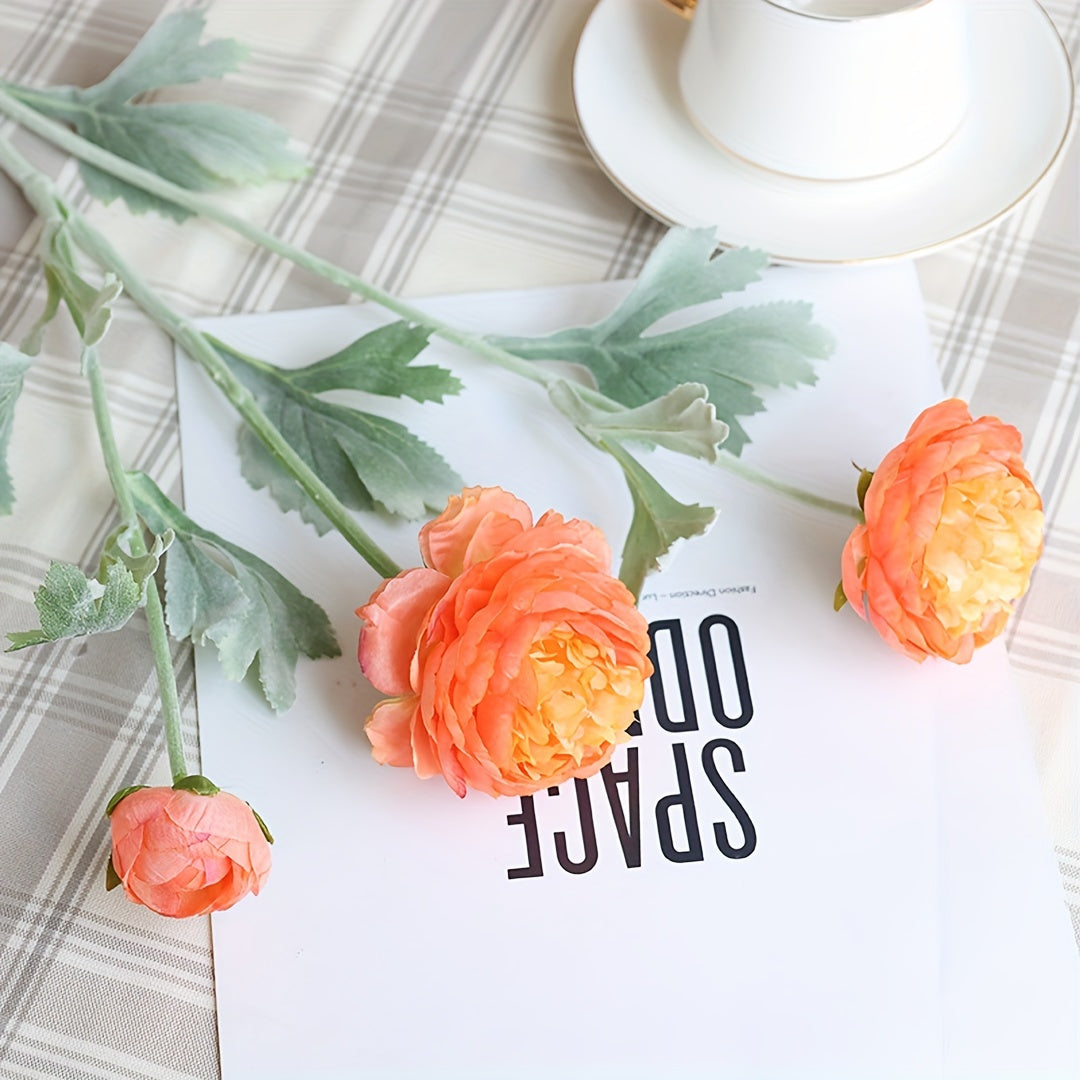1pc, Artificial Flowers, Artificial Peonies, Decorate The Home, Beautify The Space, Create A Warm Atmosphere, 20.4in/52cm, Home Decoration, Room Decoration, Garden Decoration