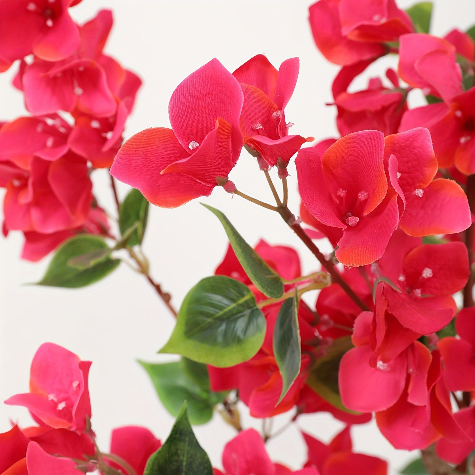 Set of 1/2 Artificial Bougainvillea Trees, Chambray Material, Lifelike Maintenance-Free Plant for Home & Office Decor, Perfect for Holidays, Housewarming, Themed Displays & Room Accents