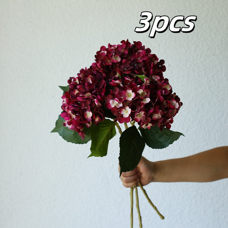 3pcs Lifelike Artificial Hydrangea Set - Perfect for Home, Wedding Decor & Special Occasions, Best for Christmas, Perfect for Thanksgiving