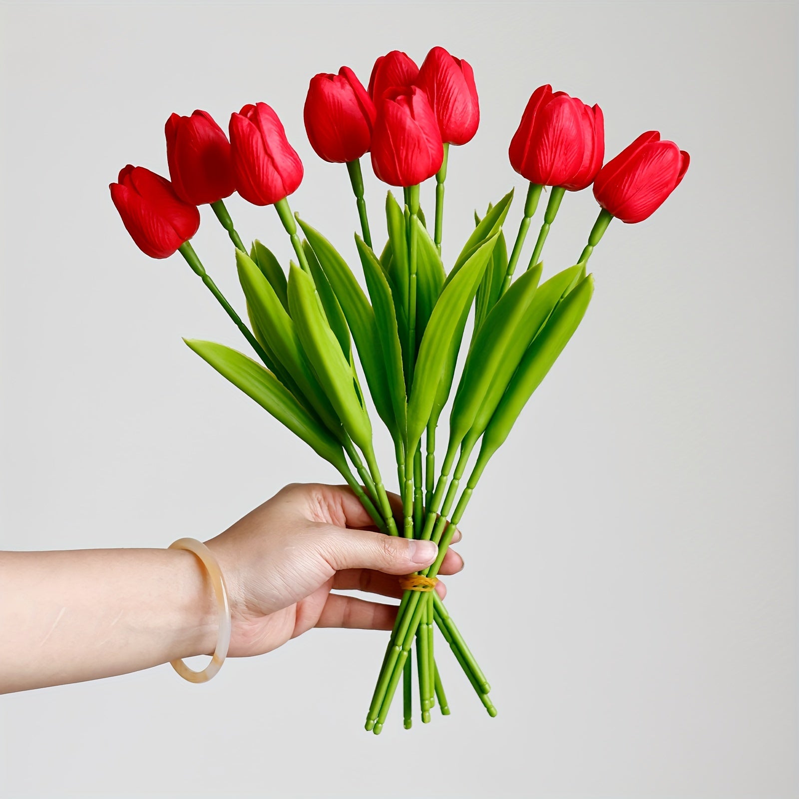 10/20pcs Realistic PU Tulips