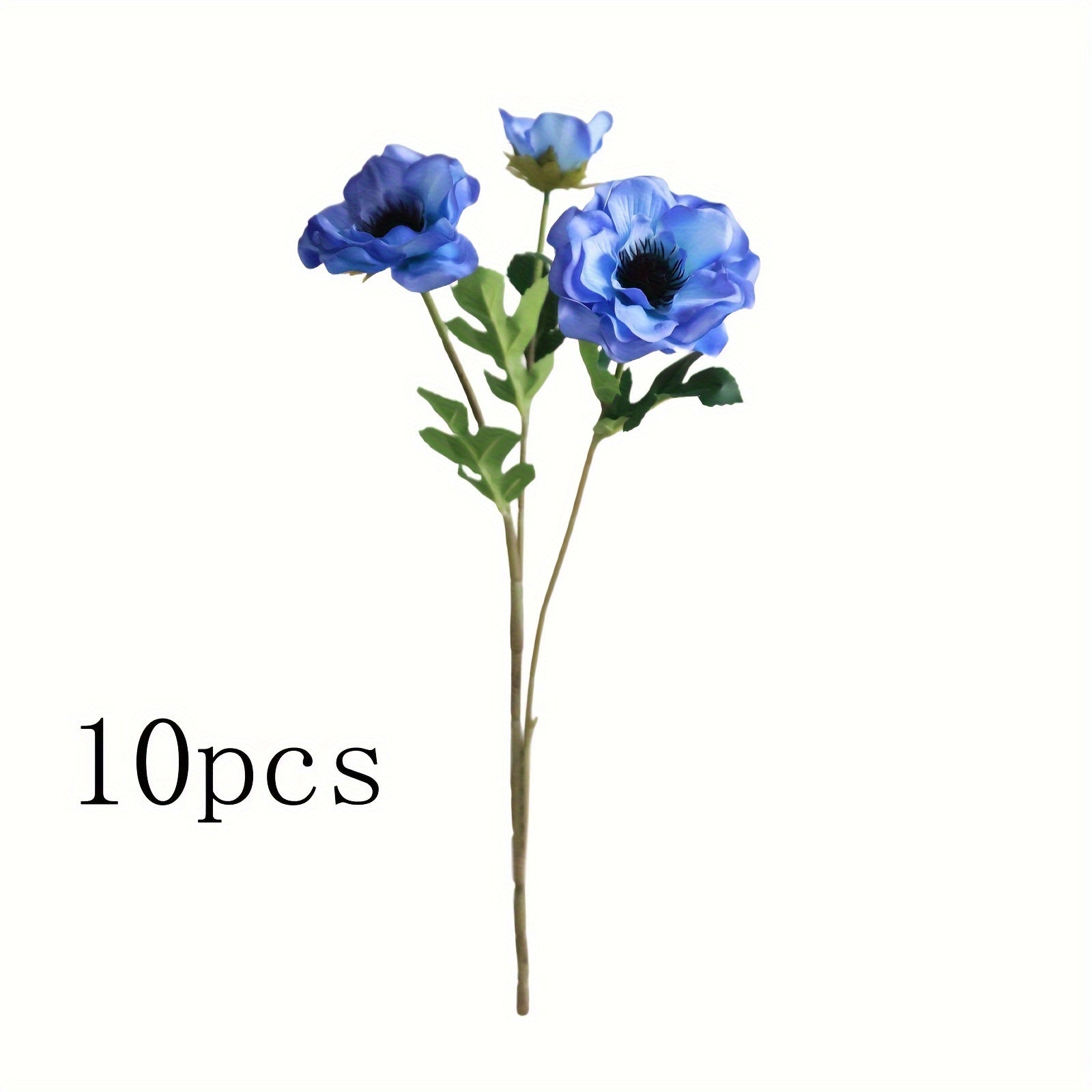 6/10 Pack Artificial Anemone Flowers, Boho Style for Wedding Party Centerpiece, Home Kitchen Decor, Spring Floral Arrangement