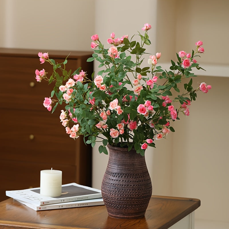 3pcs Set of Lifelike Artificial Roses - Perfect for Home, Office Decor & Holiday Celebrations (Day of the Dead/Christmas/Valentine&