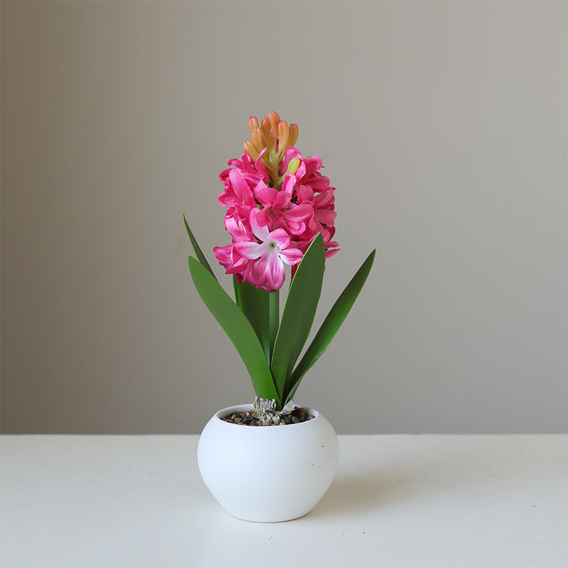 Charming Faux Hyacinth Potted Plant - Perfect for Home & Office Decor, Ideal for Mother&