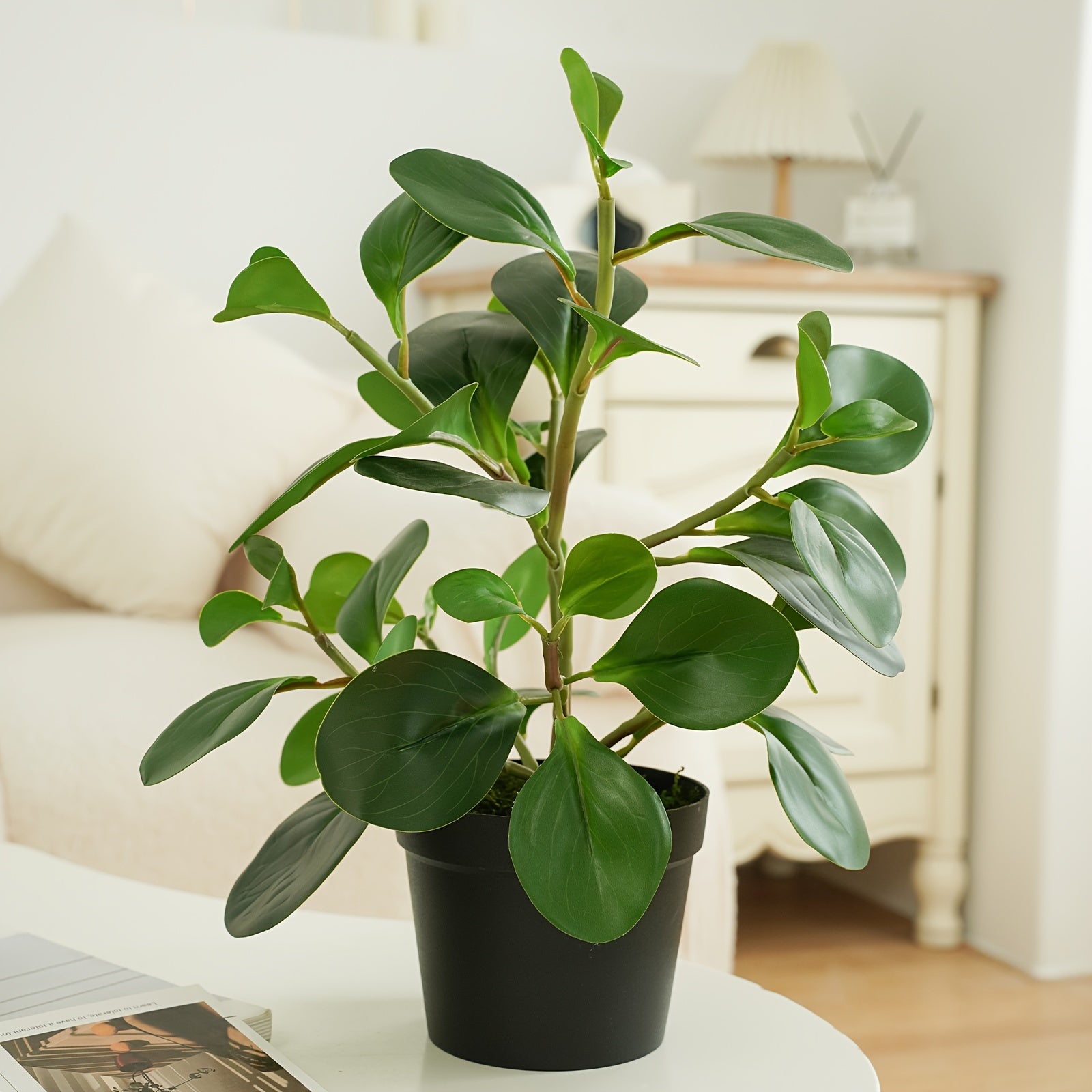 Chic Faux Potted Plant - Versatile Indoor/Outdoor Decor for Dining & Office Tables, Gardens - Multiple Styles Available