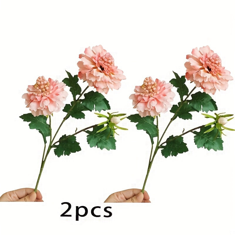 2pcs Real Touch Artificial Peony Flowers - Perfect for Weddings, Showers & Home Decor | Ideal for Christmas, Valentine&