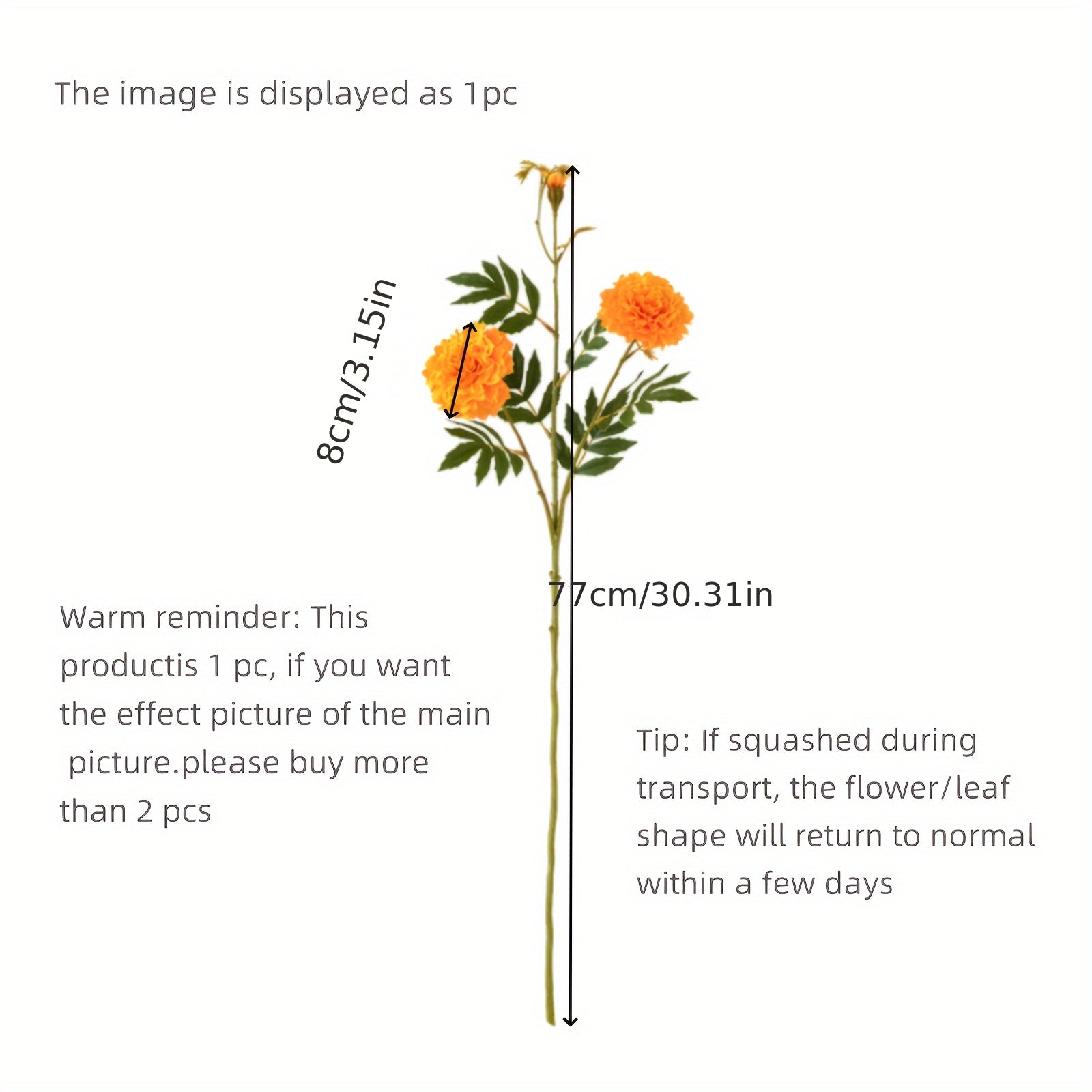 2pc, Artificial Calendula, Garden Home Decoration Artificial Flowers Wholesale Wedding Photo Props, Happiness Autumn Thanksgiving Halloween Harvest Festival, Home Decor, Aesthetic Living Room Decor
