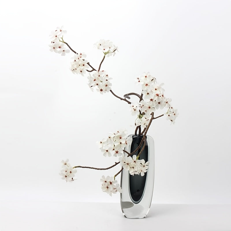 1pc Lifelike Artificial Pear Blossom & Cherry Flowers - Perfect for Living Room, Office Decor, Outdoor Garden, Weddings, Valentine&