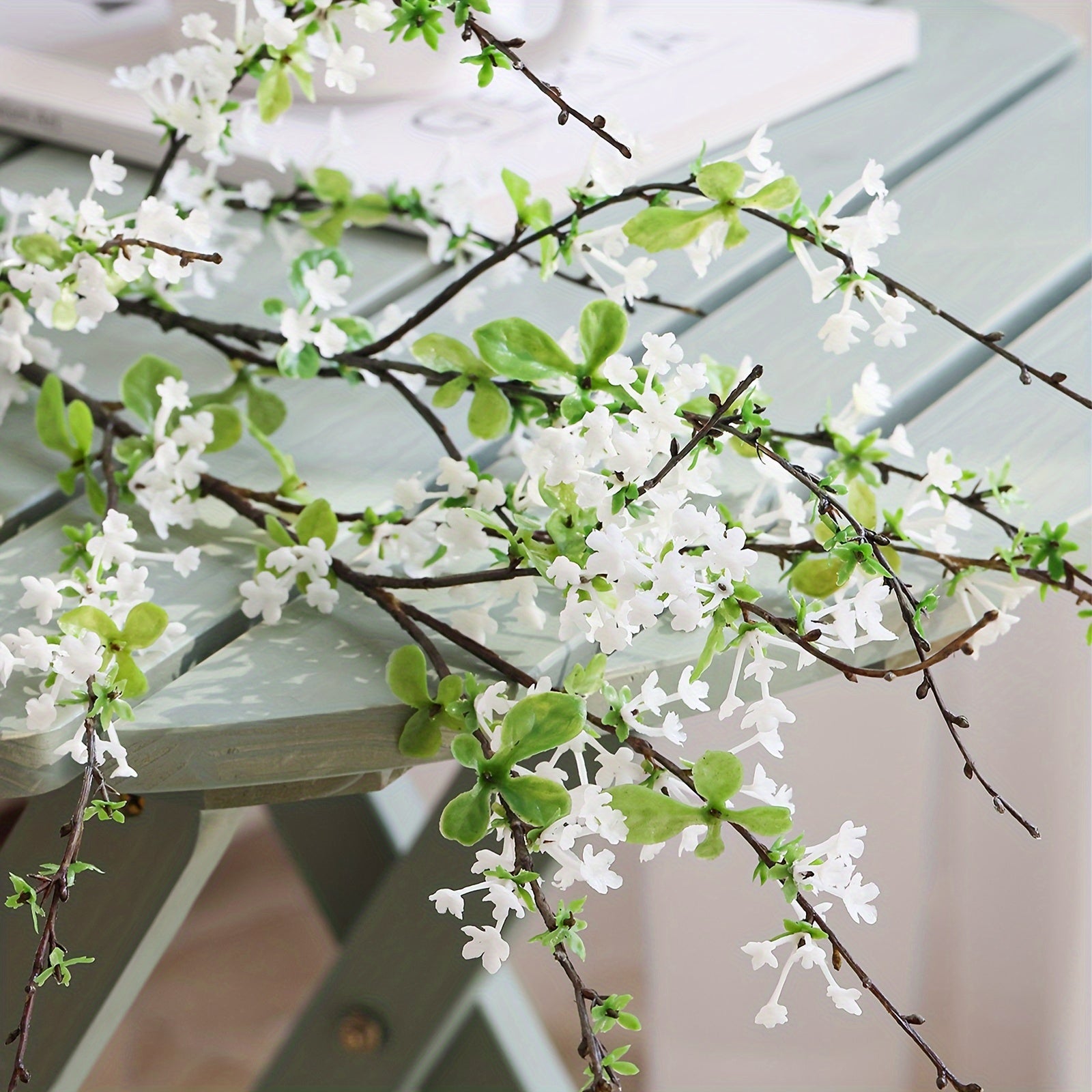3pcs Artificial Snow Willow Branches - Perfect for Spring & Summer Home Decor, Weddings, and Dining Table Centerpieces - Ideal Christmas, New Year&