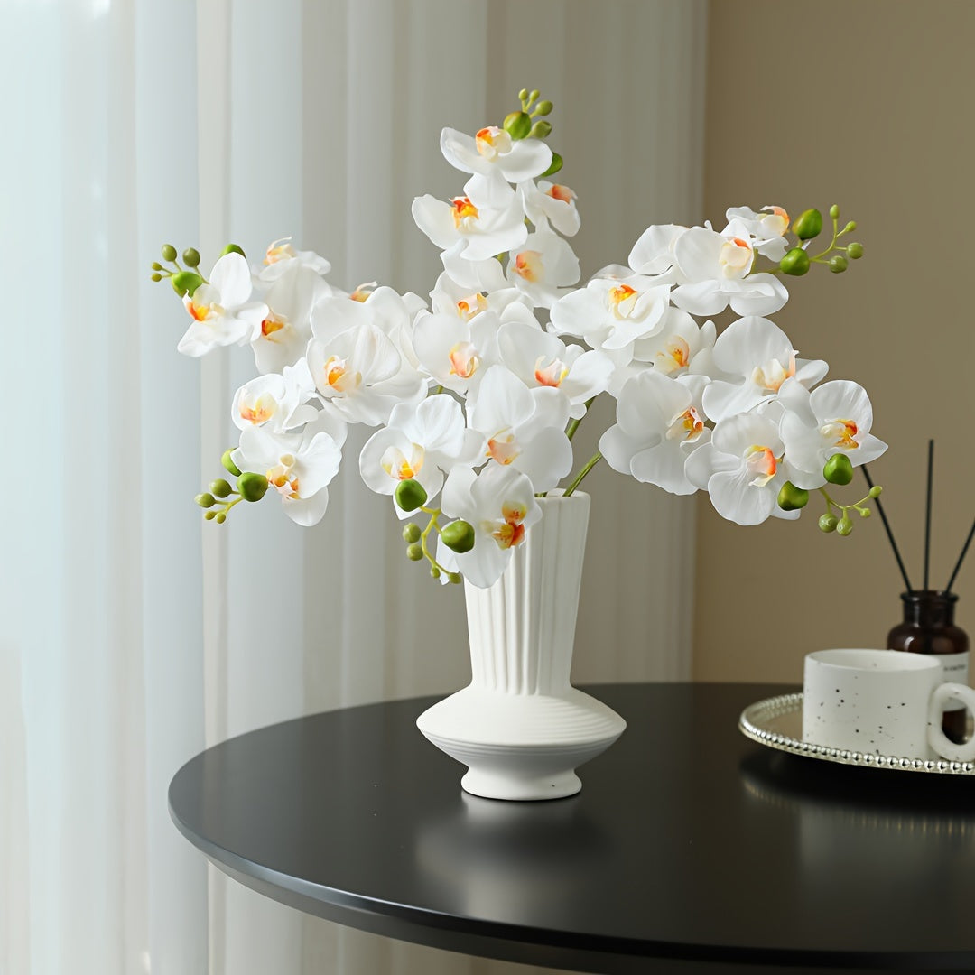 3pcs DIY Silk Phalaenopsis Orchid Set - Versatile Faux Floral Decor for Home, Office, and Holiday Celebrations