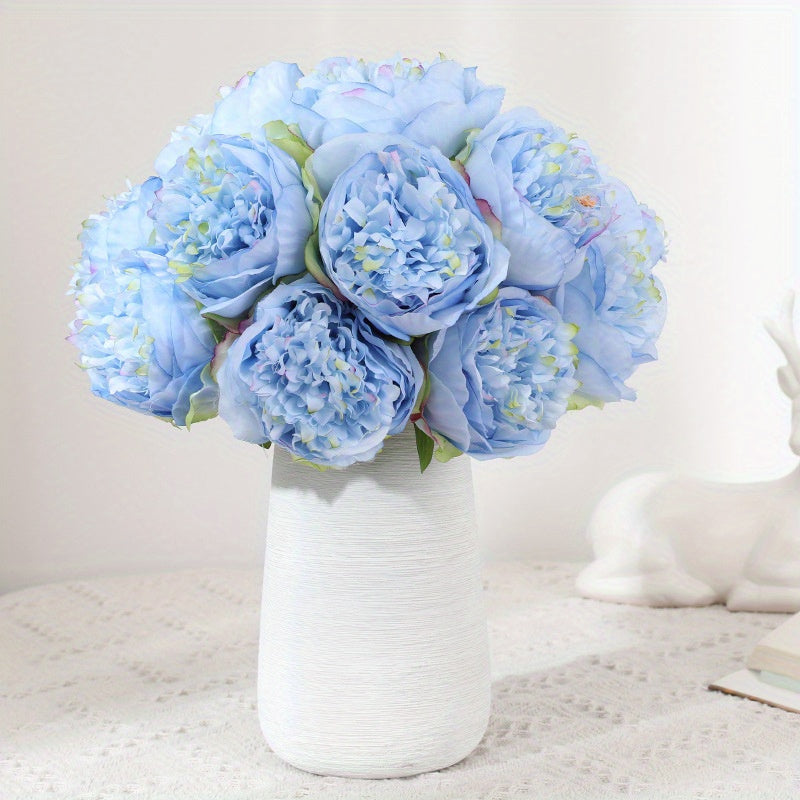 1pc Glam Style Artificial Peony Flowers, 13in Plastic Peonies for Wedding Arrangements, Bridal Bouquets, Centerpieces, Home Decor, Garden Courtyard, Spring and Summer Decorations, Suitable for Christmas, Thanksgiving, Valentine&