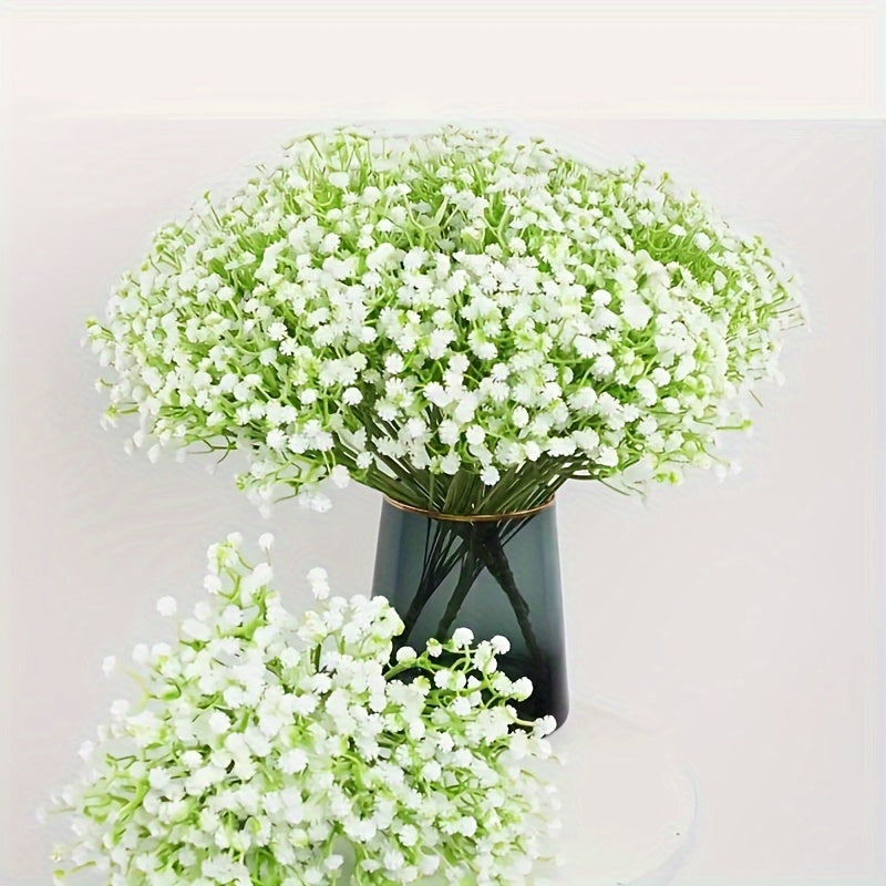 21pcs Premium Artificial Babys Breath Flowers Bouquet - Real Touch, Oxidation Resistant, Long-Lasting, And Easy to Arrange - Perfect for Home, Office, Wedding, Birthday, And Holiday Decorations