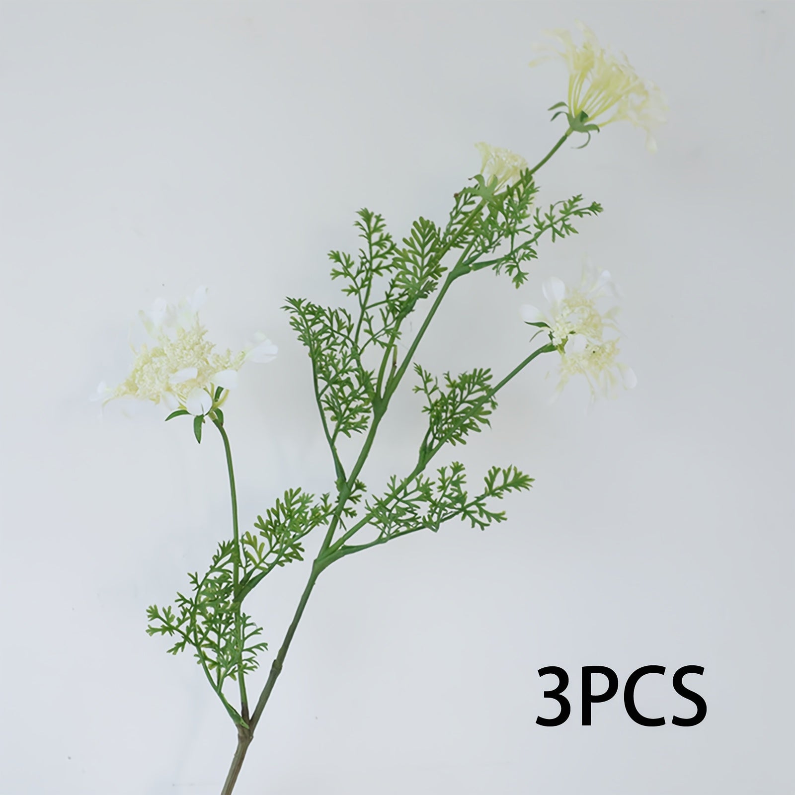 2/3pcs Boho Style Artificial Lace Flowers, Real Touch Plastic Floral Arrangement for Home Decor, Wedding, Party, Mother&