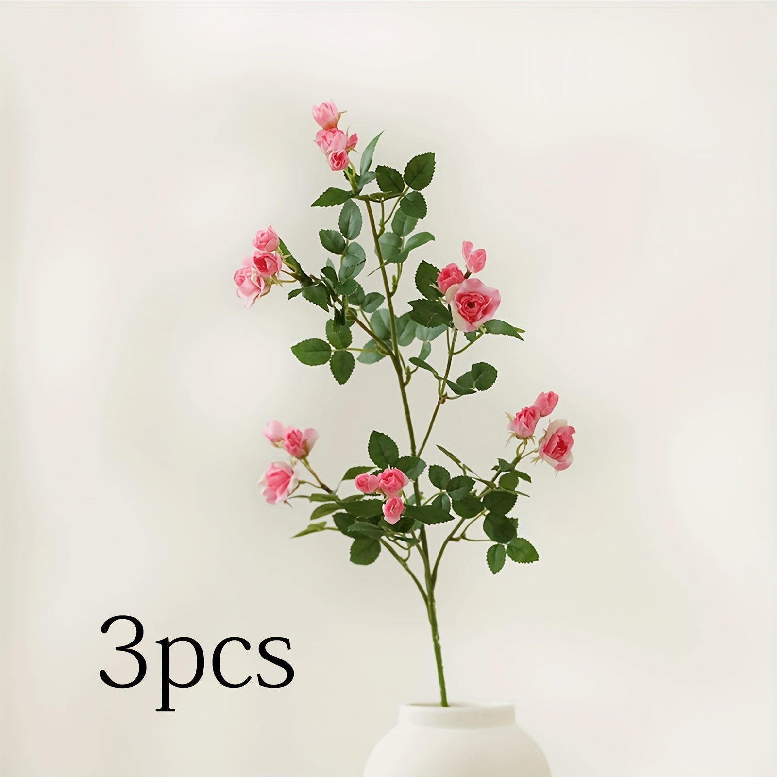3pcs Set of Lifelike Artificial Roses - Perfect for Home, Office Decor & Holiday Celebrations (Day of the Dead/Christmas/Valentine&
