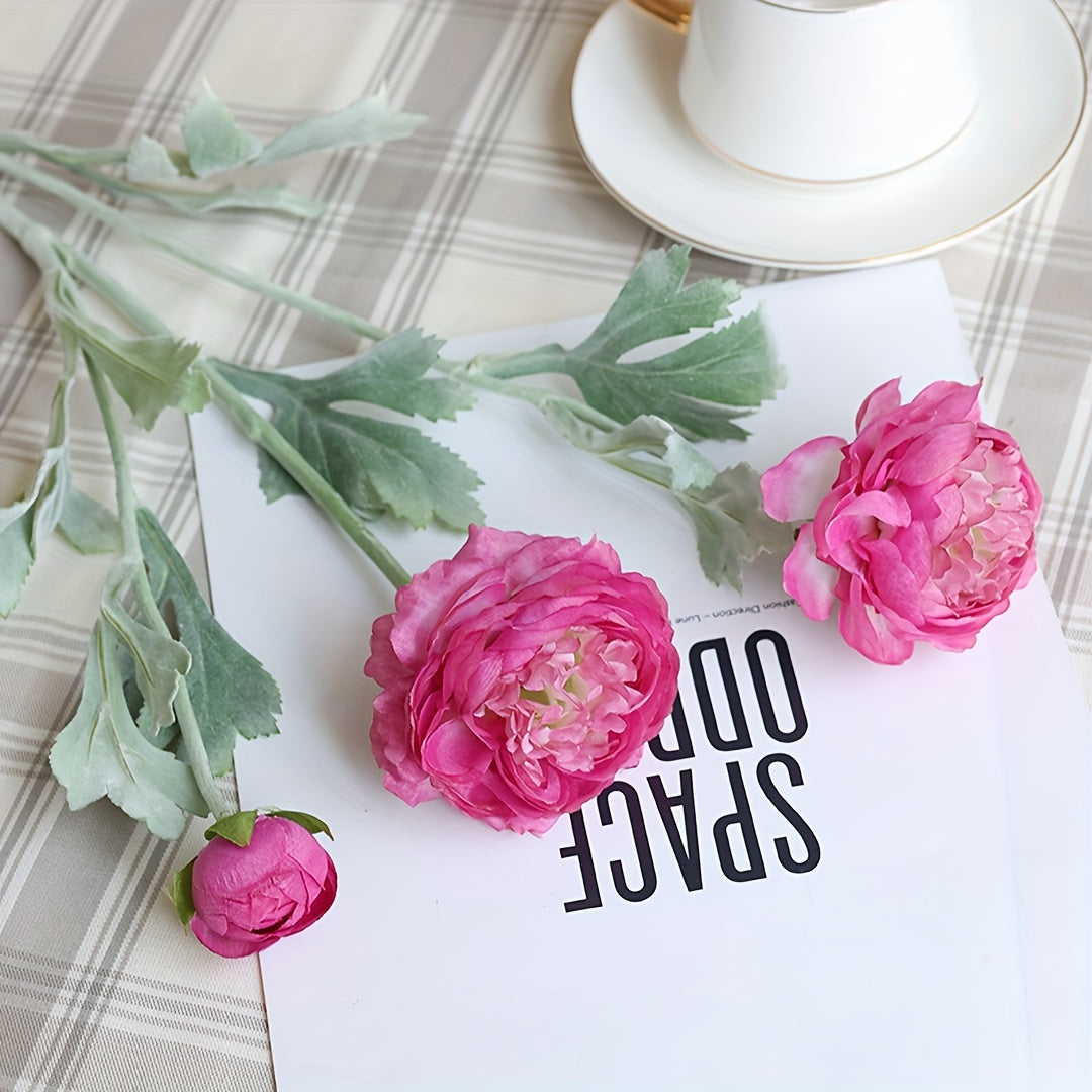 1pc, Artificial Flowers, Artificial Peonies, Decorate The Home, Beautify The Space, Create A Warm Atmosphere, 20.4in/52cm, Home Decoration, Room Decoration, Garden Decoration