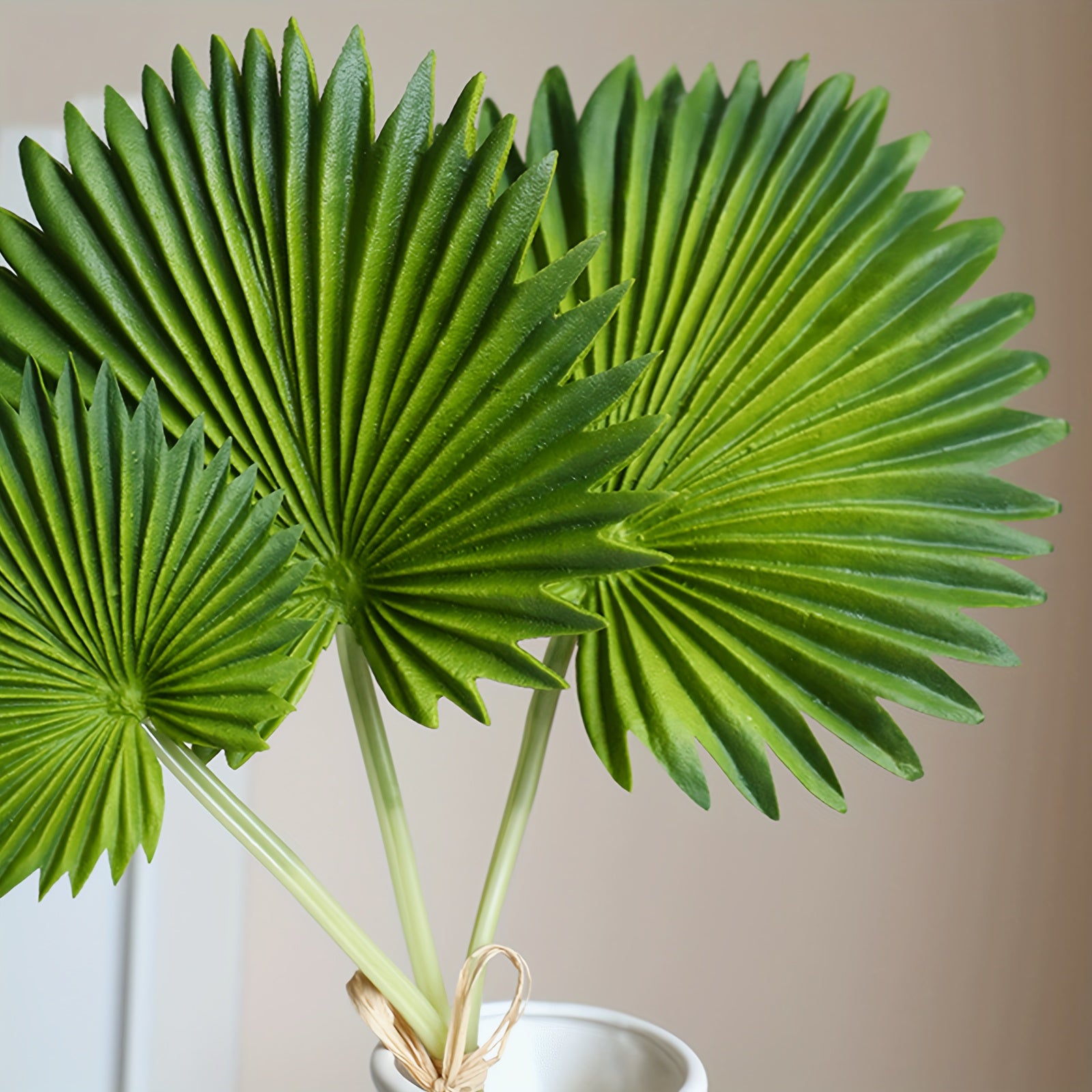 3pcs MOHUAGE Classic Artificial Palm Leaves, Versatile Plastic Faux Plant Decor, for Home, Living Room, Indoor Garden, with Perfect for Christmas, St. Patrick&