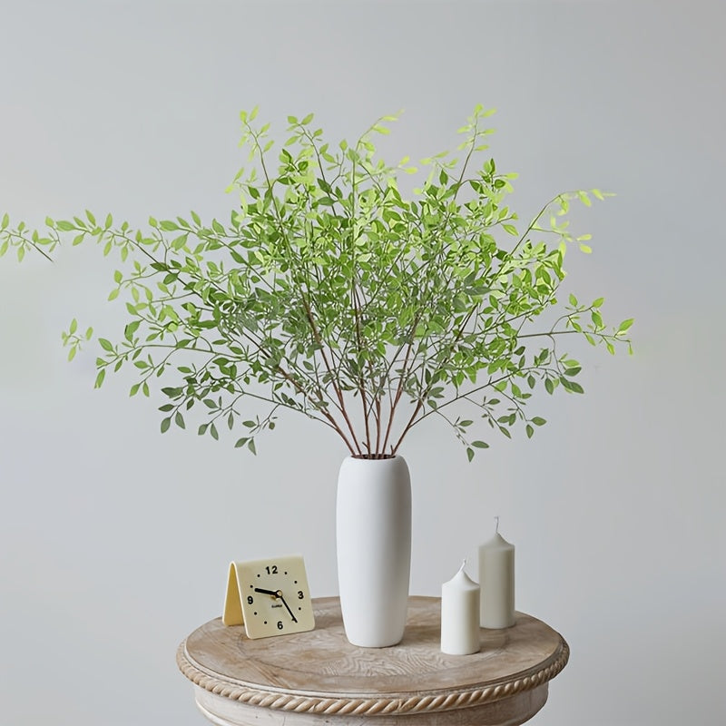 3pcs Set of Artificial Nandina Leaves - Versatile Faux Greenery for Home & Wedding Decor, Perfect for Spring/Summer Table Centerpieces & Outdoor Garden