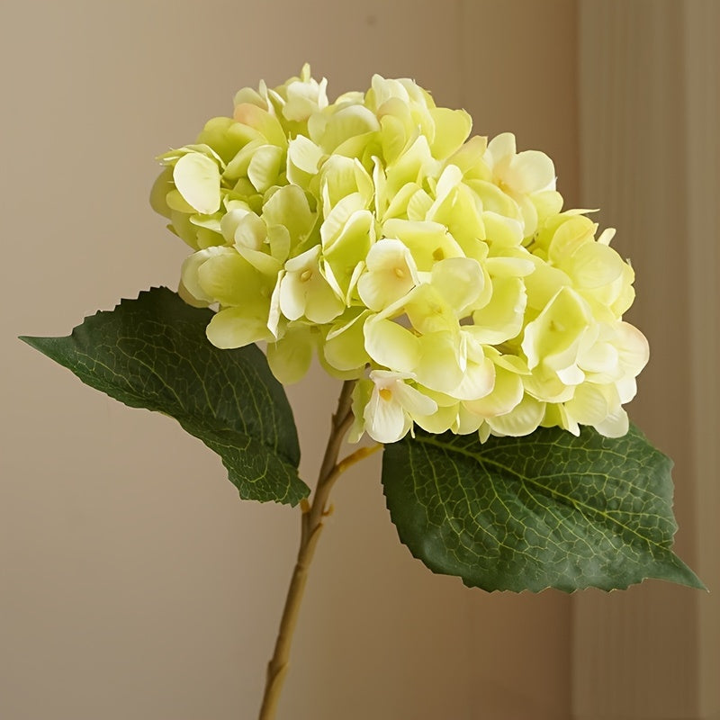5pcs Two-leaf Hydrangea, Used for Wedding, Home, Valentine&