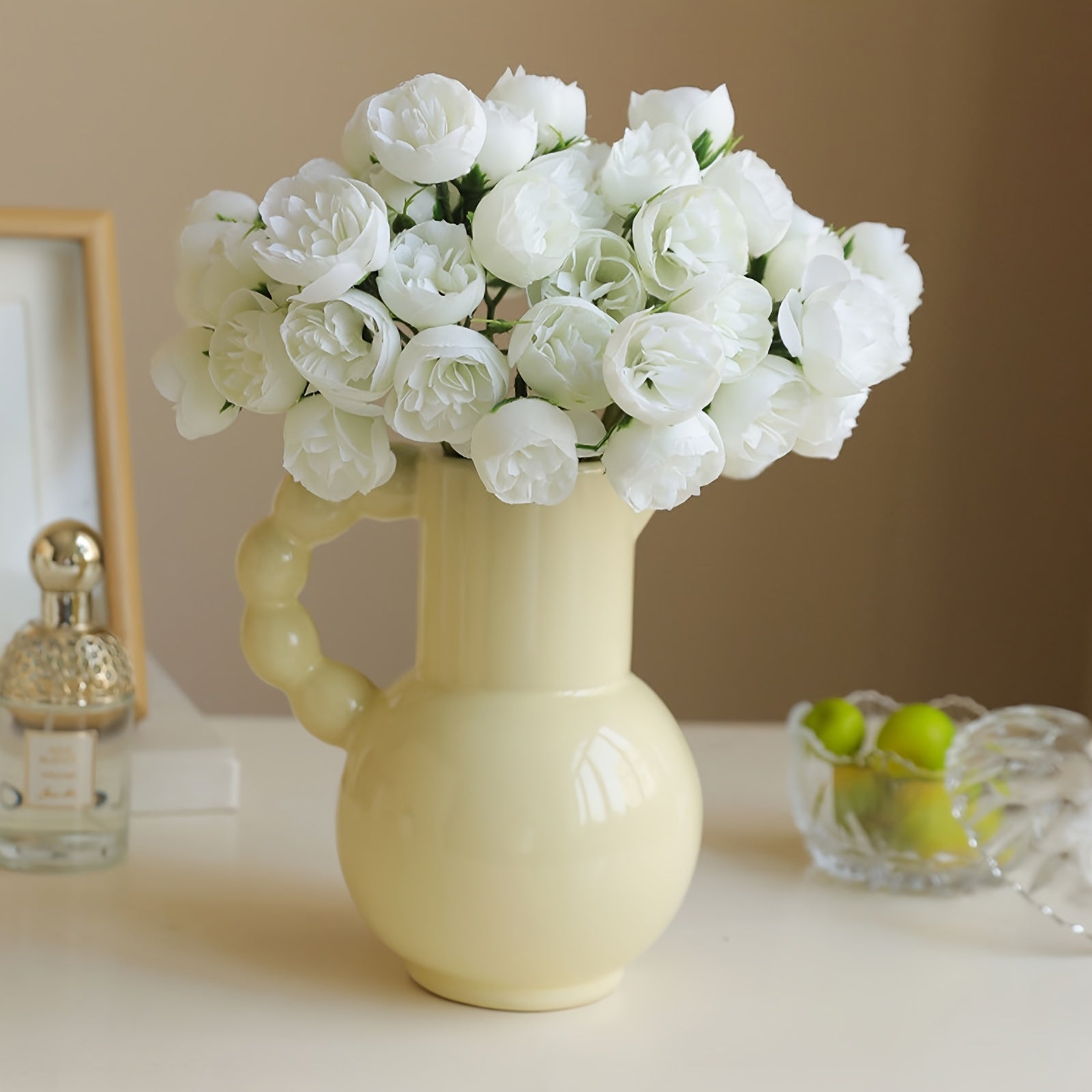 Vibrant Artificial Camellia Bouquet - Perfect for Weddings, Parties & Home Decor | Ideal for Centerpieces & Floral Arrangements
