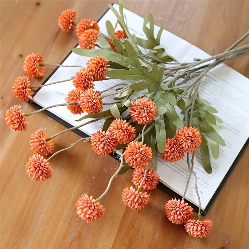 6pcs Dandelion Artificial Flower Bouquet - Perfect for Weddings, Engagements, Showers & More - Versatile Home Decor for All Seasons