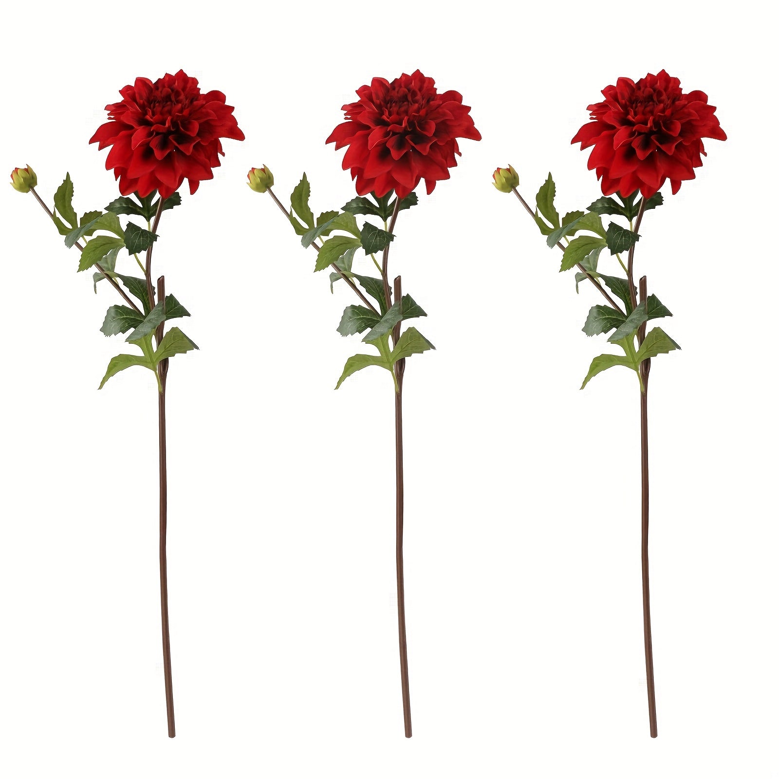 Boho Style Artificial Dahlia Flowers Swag, 1/3pcs Lifelike Plastic Floral Decor, Versatile Arrangements for Wedding, Engagement, Bridal Shower, Birthday, Anniversary, Holiday Decor - Christmas, Halloween, Easter, Hanukkah, Thanksgiving