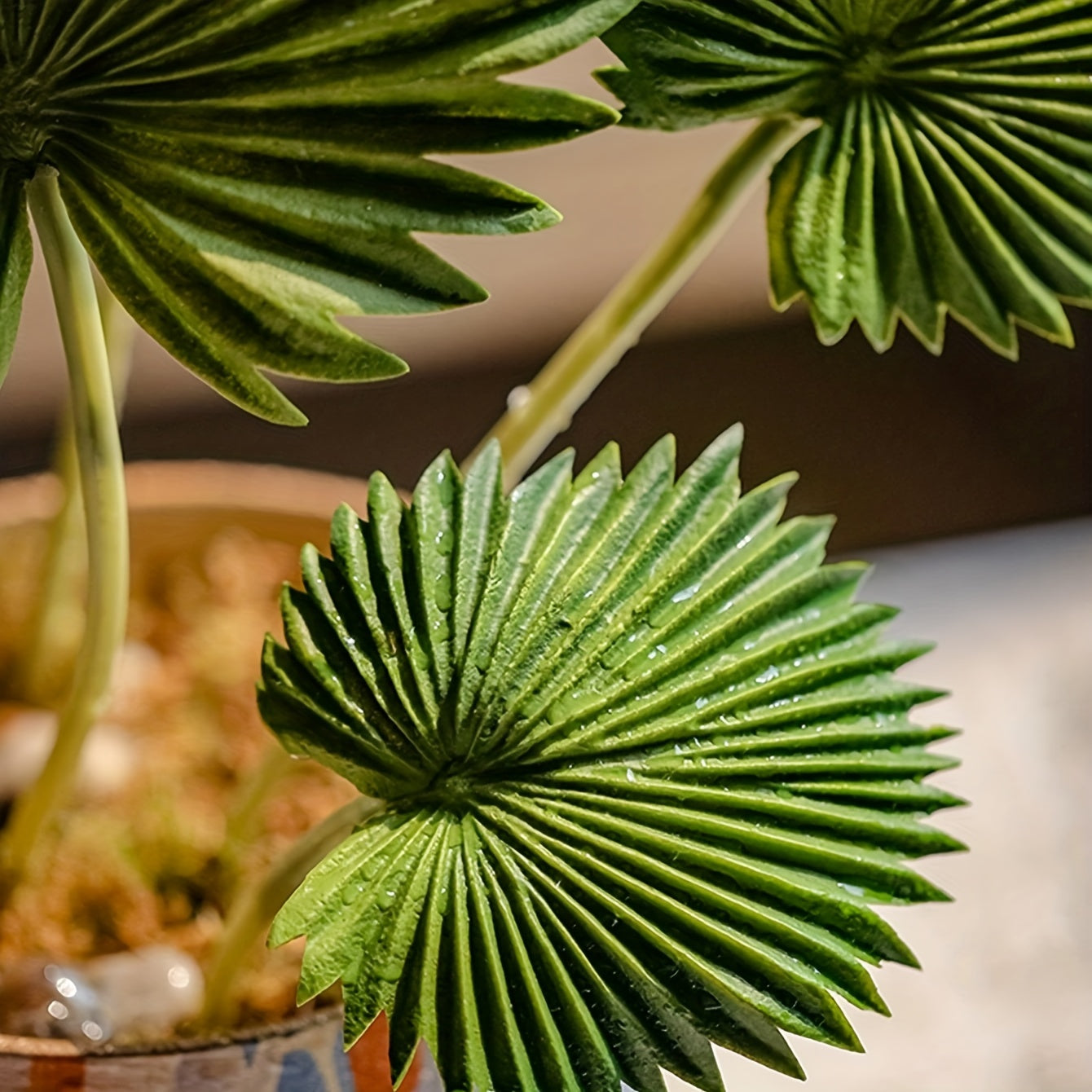 3pcs Boho Chic Artificial Palm Leaves - Perfect for DIY Wedding Bouquets, Bridal Party Decor & Home Accents - Versatile Faux Tropical Leaves for Halloween, Christmas, Valentine&