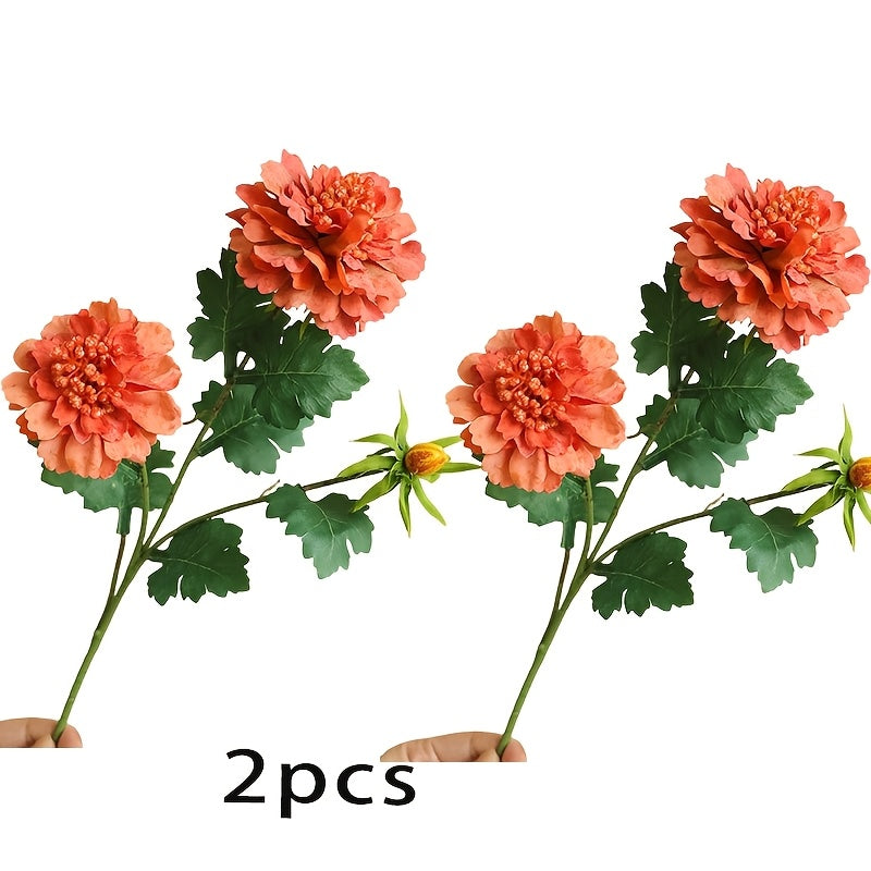 2pcs Real Touch Artificial Peony Flowers - Perfect for Weddings, Showers & Home Decor | Ideal for Christmas, Valentine&