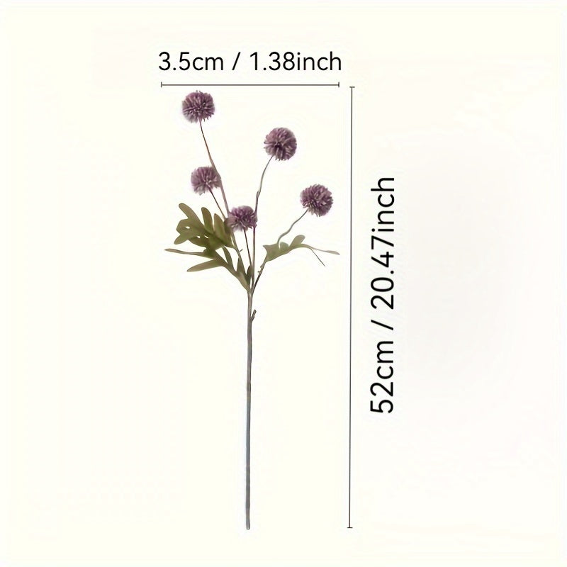 3pcs Boho Chic Artificial Chrysanthemum Flower Stems - Plastic Faux Floral Swags for Wedding, Christmas, Home Decor, Seasonal Harvest, Thanksgiving, Halloween, Valentine&